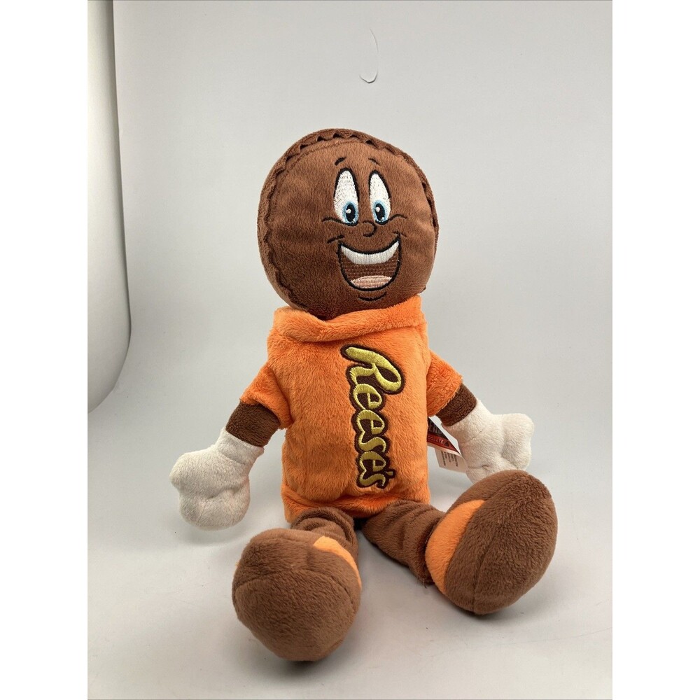 2014 HERSHEYS CHOCOLATE WORLD EXCLUSIVE Reese's Peanut Butter Cup Man 14" Plush